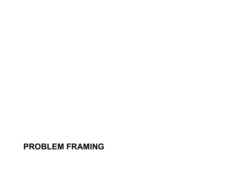 Slide Problem Framing — Competenze e strumenti del facilitatore